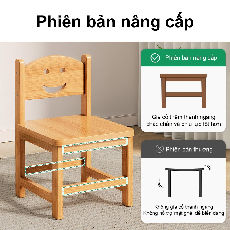 HEINO Ghế Trẻ Em Bằng Gỗ  Ghế Gỗ Có Tựa Cho Bé Chất Liệu  An Toàn Cho Sức Khỏe | BigBuy360 - bigbuy360.vn