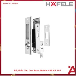 bộ khoá cửa trượt, cho cửa đi (vuông) hafele 499.65.107