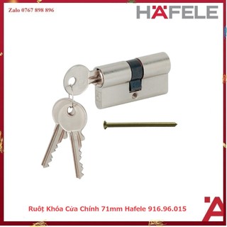 ruột khoá 2 đầu chìa hafele 71mm=KL 916.96.015