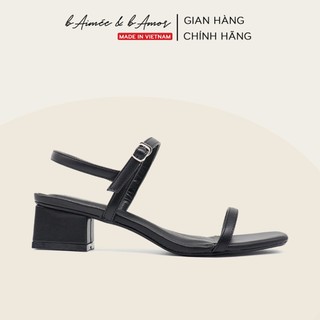 Sandal nữ cao gót 3p quai mảnh gót vuông mũi vuông thời trang bAimée & bAmor - MS1588