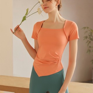 Áo Thun Thể Thao Tay Ngắn A-023 Áo Tập GYM Yoga Chiếc Lá NO BRAND