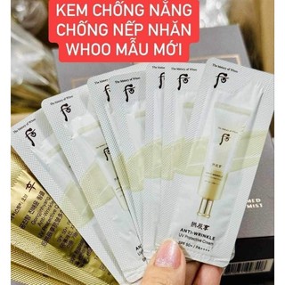 Gói dùng thử Kem chống nắng chống nhăn Whoo Jin Hea Yoon Sun Wrinkle Sun SPF 50 1ml