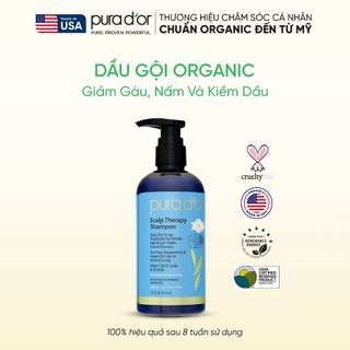 DẦU GỘI HỮU CƠ GIẢM GÀU KIỀM DẦU SCALP THERAPY PURA DOR ORGANIC 473ML