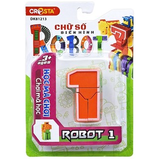 Đồ chơi duka : đồ chơi lắp ráp biến hình robot chữ số 1 - dk81213