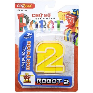 Đồ chơi duka : đồ chơi lắp ráp biến hình robot chữ số 2 - dk81214