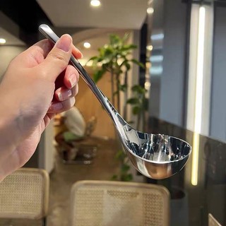 Muôi canh, trơn. thủng inox hàng Đức để múc canh, chan canh inox 304 an toàn cấp thực phẩm, không bị biến dạng