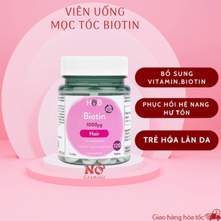 Viên uống mọc tóc đẹp da khoẻ móng Biotin 1000mg 120 viên Anh Quốc