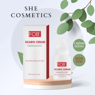Scabio Cream 9g - FOB Chăm Sóc Ghẻ Ngứa, Sẩn Ngứa, Ghẻ Xốn Và Các Vết Do Côn Trùng Cắn