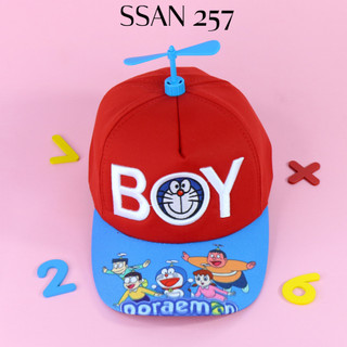 Mũ lưỡi trai nón kết cho bé trai gái 4-8 tuổi DOREMON BOY chong chóng quay vòng đầu 55 cm