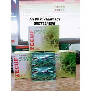 Viên ngậm zecuf herbal drops - hộp 20 viên/ vỉ 4 viên