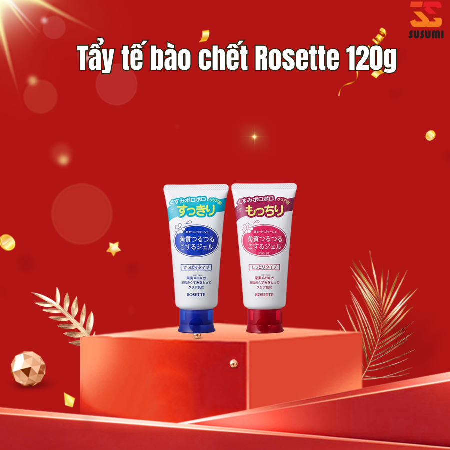 Gel tẩy tế bào chết da mặt Rosette Peeling Gel Nhật Bản phù hợp da nhạy cảm 120g