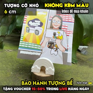 Tượng tô màu, ĐẾ TRƯNG ẢNH DỄ THƯƠNG, size S, thạch cao trắng (Không kèm màu), luyện vẽ, decor
