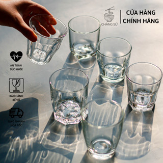 Bộ 6 ly thủy tinh, set ly trà đá, cà phê central lùn nhiều size - Ly Thủy Tinh Cao Cấp - Vỡ 1 đổi 1