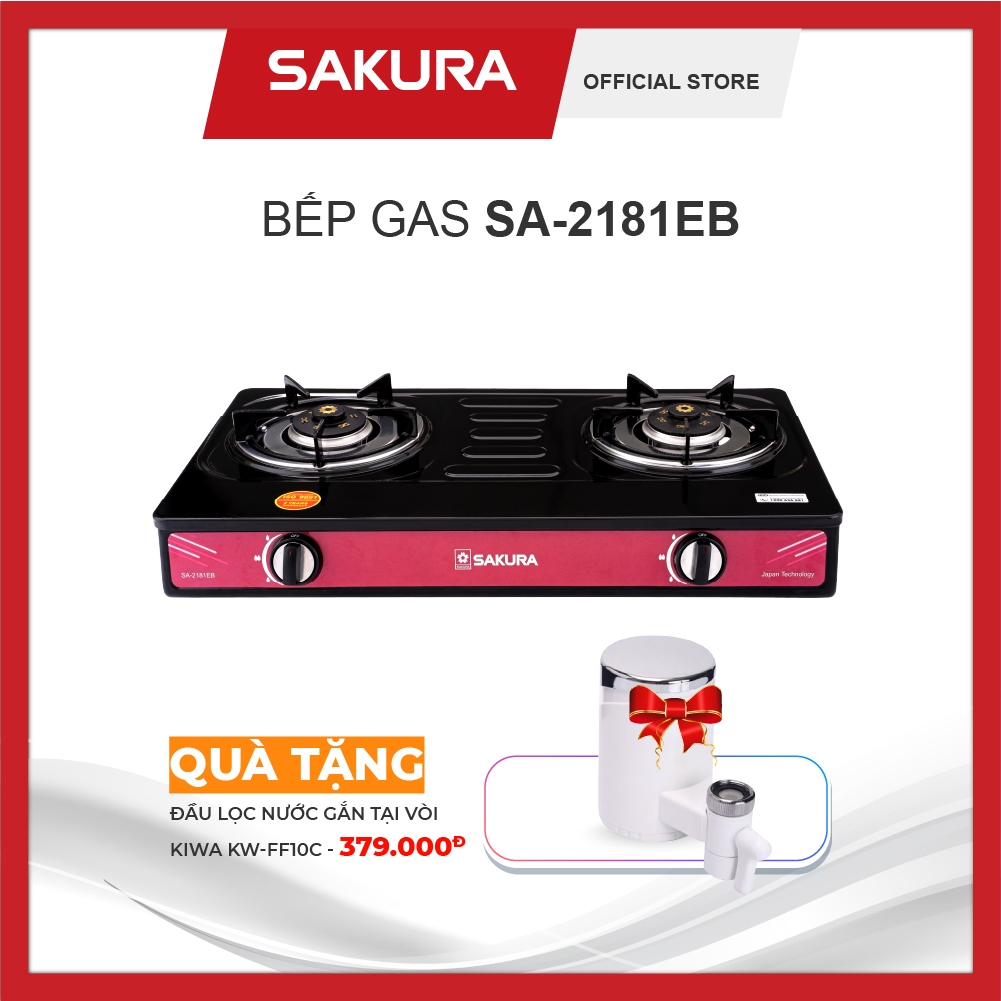 Bếp Gas Đôi SAKURA SA-2181EB - Bảo Hành Chính Hãng 24 Tháng