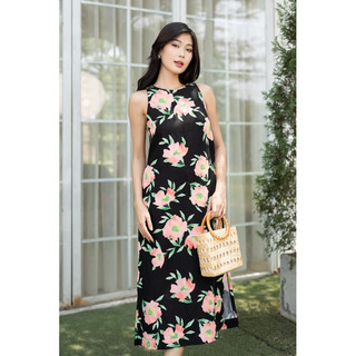 Đầm Linen hoa suông | LIALILI.STUDIO