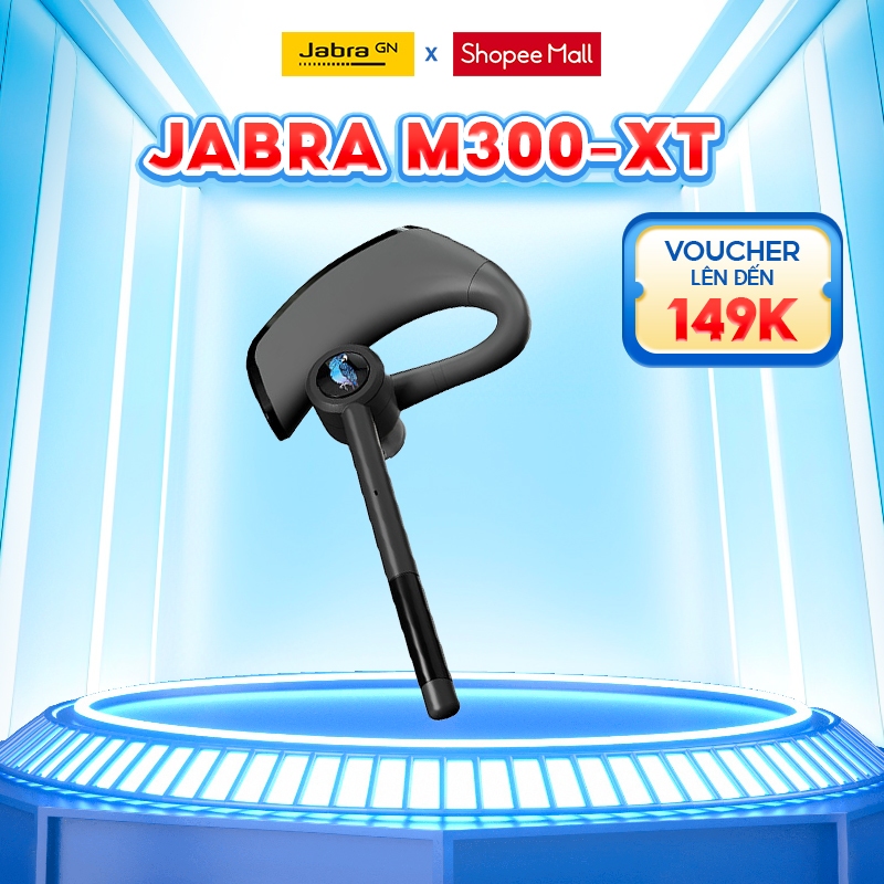 Tai Nghe Đàm Thoại Bluetooth Chống Ồn JABRA BLUEPARROTT M300-XT - Hàng Chính Hãng