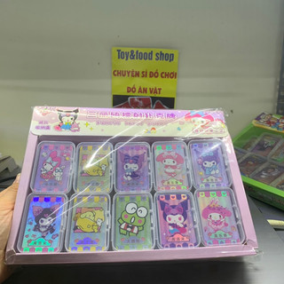 Khay 20 bộ bài Poker mini chủ đề Skibidi Toi,let, Sanrio có hộp đựng siêu xinh