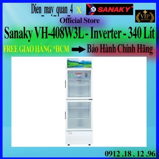 Tm.vh408w3l -- tủ mát sanaky inverter 340 lít vh-408w3l