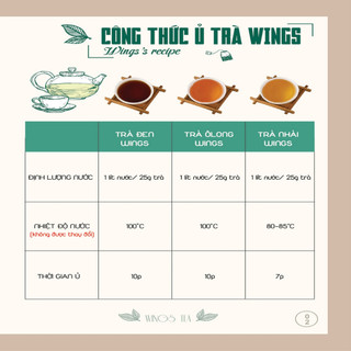 Trà Nhài Túi Lọc Wings (500gr/gói x 20 túi lọc)