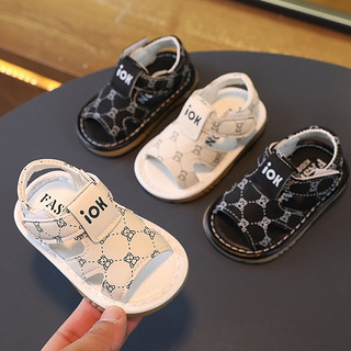 Dép sandal tập đi siêu nhẹ phong cách cho bé trai bé gái Đế mềm_chống trượt_ chống vấp_Quai dán tiện lợi 0-2 tuổi