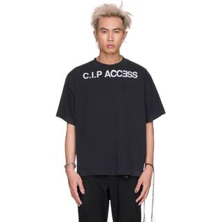 Áo thun ngắn tay unisex - BEUTER “C.I.P ACCESS” Blank Washed Boxy T-shirt