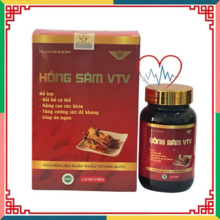 HỒNG SÂM VTV Kingphar- bồi bổ khí huyết, tăng cường sức khoẻ, nâng cao sức đề kháng
