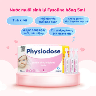 Nước muối Physiodose 40 ống