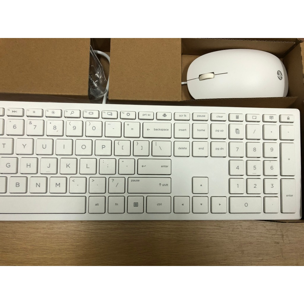 Bàn Phím Máy Tính Có Dây HP Slim Màu Trắng Cho Sinh Viên Dân Văn Phòng Tặng Kèm Chuột Bảo Hành 6 Tháng | BigBuy360 - bigbuy360.vn