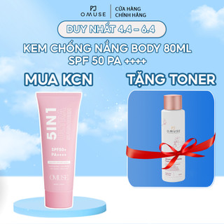 Date 7/2024 Kem chống nắng Body nâng tông và dưỡng ẩm cơ thể OMUSE Ultra Sunscreen 5IN1 Body SPF 50 PA++++ 80ml