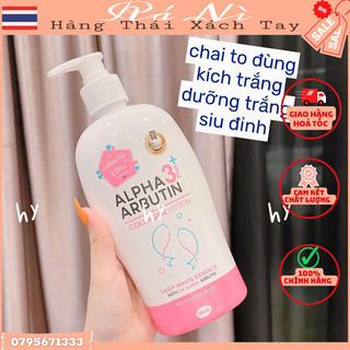 [DATE MỚI] Sữa Dưỡng Thể Trắng Da Dưỡng ẩm Alpha Arbutin 3 Plus Collagen Lotion 500ml Thái lan