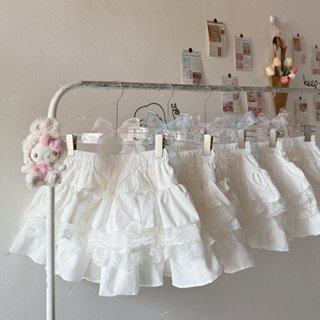 [ ẢNH THẬT ] Chân váy tầng TRẮNG dáng xoè phồng phối ren dáng ngắn - Coquette Skirt by sweater.daoathu
