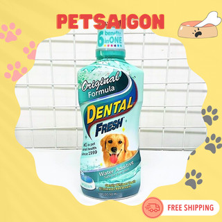 [CHÍNH HÃNG] DENTAL FRESH - DUNG DỊCH UỐNG THƠM MIỆNG TỨC THÌ CHO CHÓ - CHAI 503ML