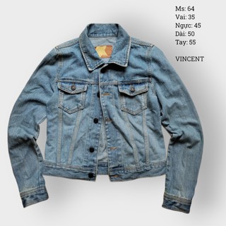 Áo khoác jean, sơ mi jean, jean jacket, denim shirt, denim jacket nữ 2nd