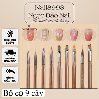 Bộ cọ 9 cây vẽ móng chuyên dụng làm nail