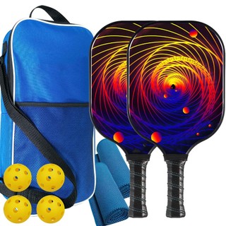 Bộ Vợt Bóng Pickleball 2 Vợt Và 4 Quả Bóng Pickleball Kèm túi đơn giản Dành Cho Nam Và Nữ