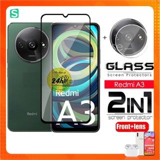Combo Kính Cường Lực Xiaomi Redmi A3 Redmi 10 - Redmi 10C 13C - Poco C40 Full Màn Hình + Dán bảo vệ camera redmi A3 10c