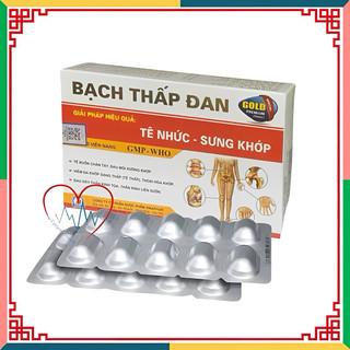 BẠCH THẤP ĐAN  Gold Vinaphar  (Hộp 30 viên)-  Giảm đau mỏi xương khớp, tê nhức - sưng khớp