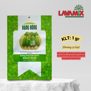 Hạt giống Dưa Leo Lai F1 9339 (1g~35 hạt) hiệu Rạng Đông chịu nhiệt tốt, trồng quanh năm | Green House