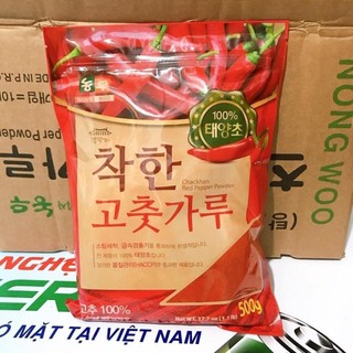 Ớt bột Hàn Quốc loại 1kg Ơt vẩy làm kim chi (chakhan vảy)
