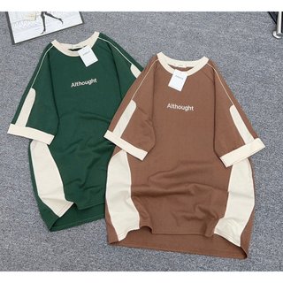 Áo phông nữ form rộng unisex chất cotton - in chữ THOUGHT siêu nét kiểu dáng Hàn Quốc HNd9L32