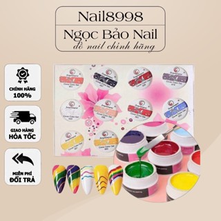 Set Gel Vẽ Nổi Đặc 12 Màu Fengshangmei ( Hàng Chính Hãng )