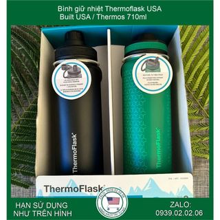 Bình Giữ Nhiệt Thermo Flask 710ml Bình Giữ Nhiệt 8.5 x 7.5 x 20.2 cm giữ nóng 12h giữ lạnh 24h