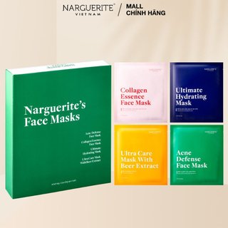 Hộp 8 Miếng Mặt Nạ Sinh Học Dưỡng Da Narguerite Bio Cellulose Mask