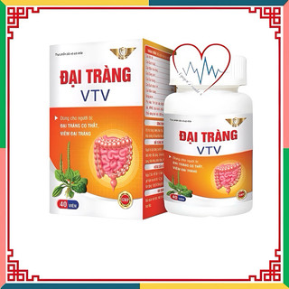 ĐẠI TRÀNG VTV Kingphar - Hộp 40 Viên - Viên Đại Tràng Cấp Và Mãn Tính, Đại Tràng Co Thắt, Rối Loạn Tiêu Hóa