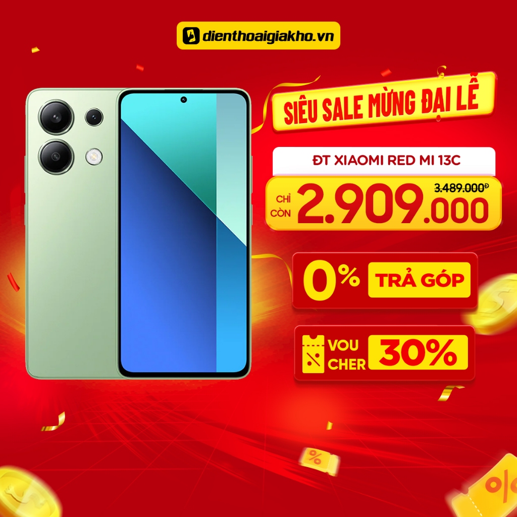 Điện Thoại Xiaomi Redmi 13C 6GB/128GB Chính Hãng - Bảo Hành 18 Tháng