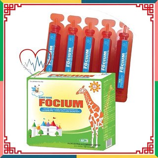 Siro CANXI NANO FOCIUM  - Hộp 20 ống - Bổ sung canxi giúp trẻ cao lớn, bổ sung calci: phụ nữ mang thai, người cho con bú