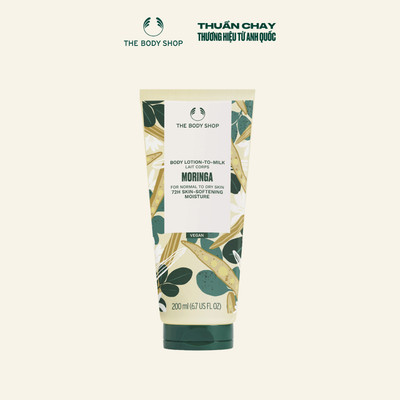 [Best Body Lotion - Elle Award 2026] Sữa Dưỡng Thể Hương Chùm Ngây Moringa Body Lotion-To-Milk 200ML The Body Shop