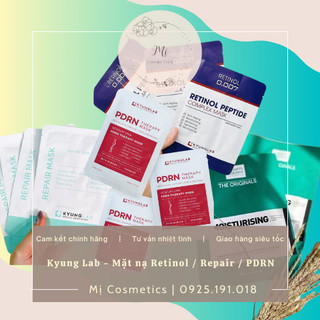 Kyung lab - mặt nạ pdrn therapy, retinol peptide complex, repair mask, mtd