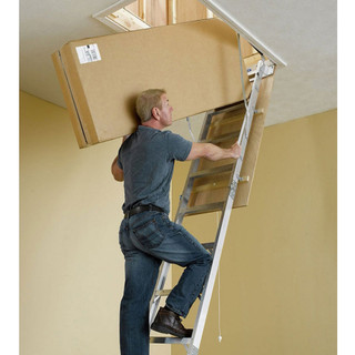 Thang nhôm kéo rút gác xép, gác lửng, thang xếp cho gác xép thông minh giá rẻ đơn giản đẹp