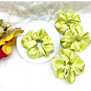Hộp cột tóc handmade vải lụa nhiều màu cho bé